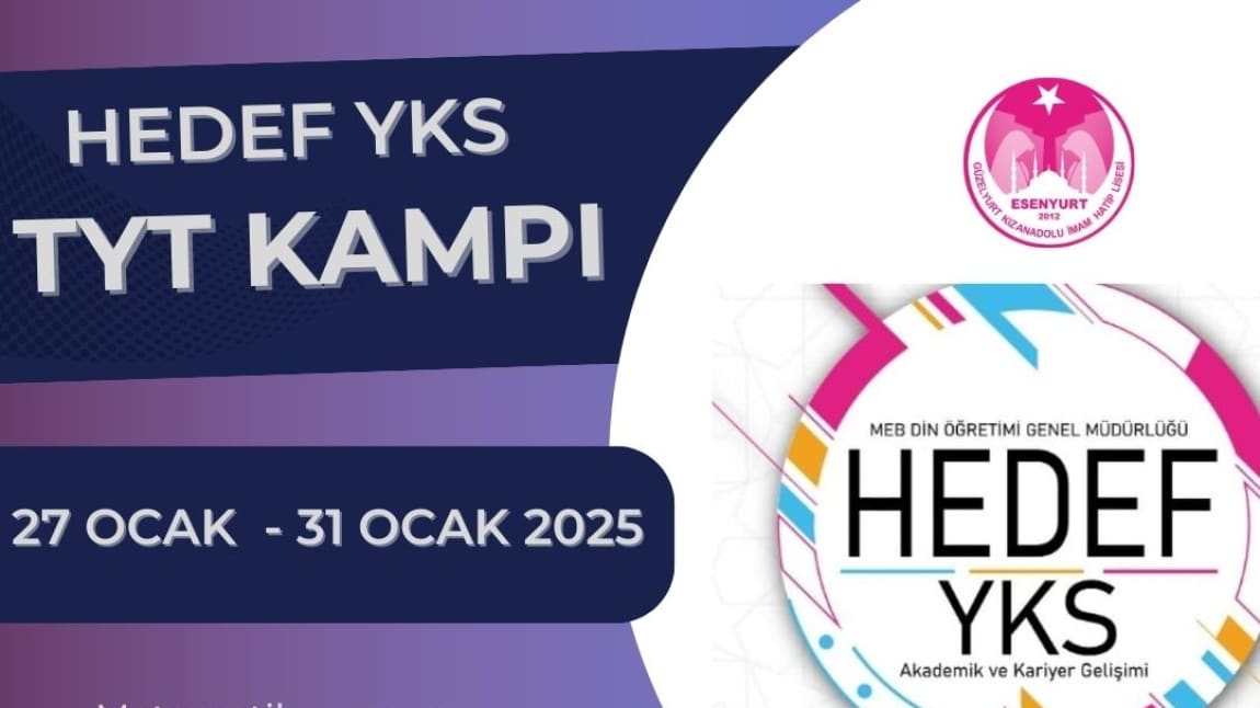 HEDEF YKS 2025 Kış Kampı